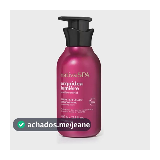 O Boticário Creme Perfumado Desodorante Nativa Spa Orquídea