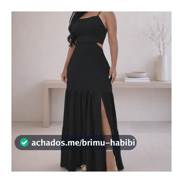 Vestido Longo Fenda Elegante Lastex Casual Confortavel Festa