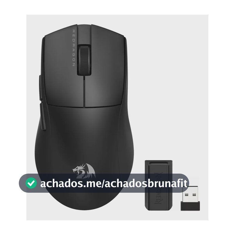 Mouse Gamer Redragon King Pro 1K Preto Preto - M916-PRO-1K