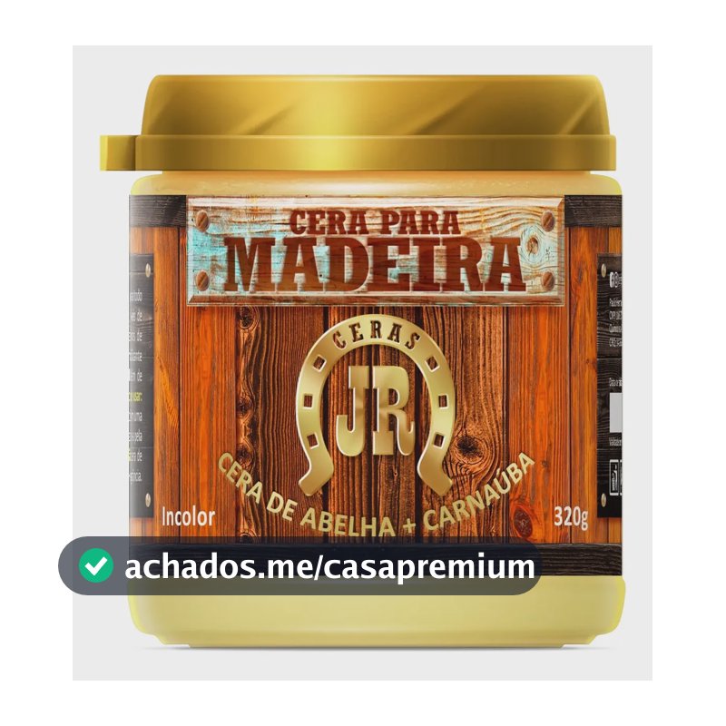 Cera De Abelha E Carnaúba Para Madeira Jr - Móveis E Tábuas