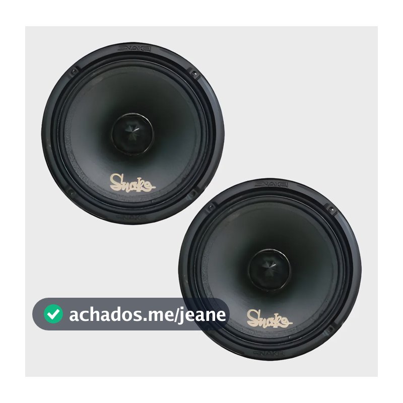 Par Alto Falante Woofer Snake 6 Poleg Esv260 260w 4 Ohms Preto