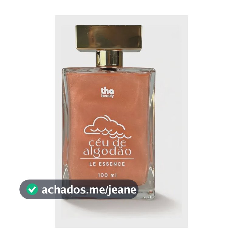 Perfume Céu De Algodão Tha Beauty Fragrância Doce Leve 100ml