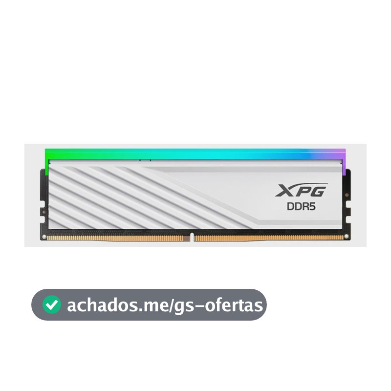 Memória Ram Adata Lancer Blade Ddr5, 6000 Mhz, 16 Gb Branca
