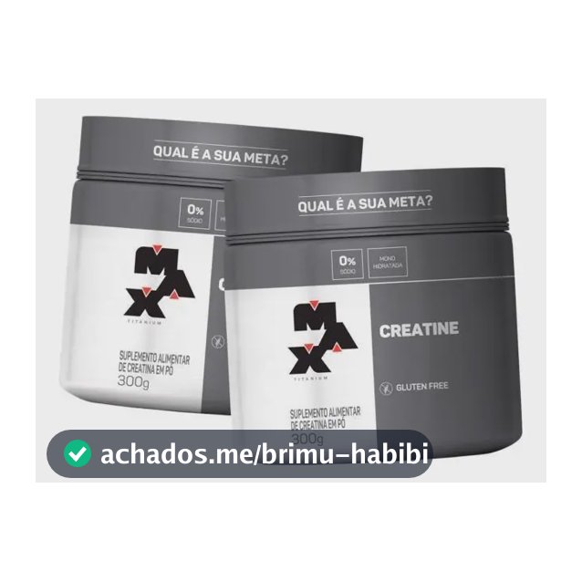Kit 2x Creatina Titanium (300g) Max Titanium