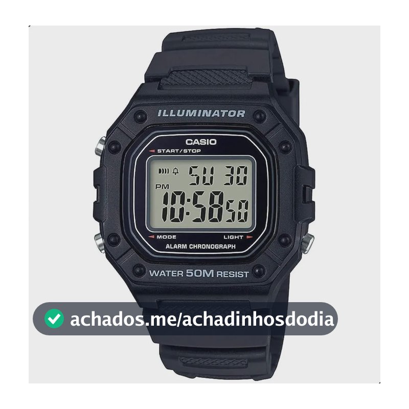 Relógio De Pulso Casio Youth W-218H-1AV