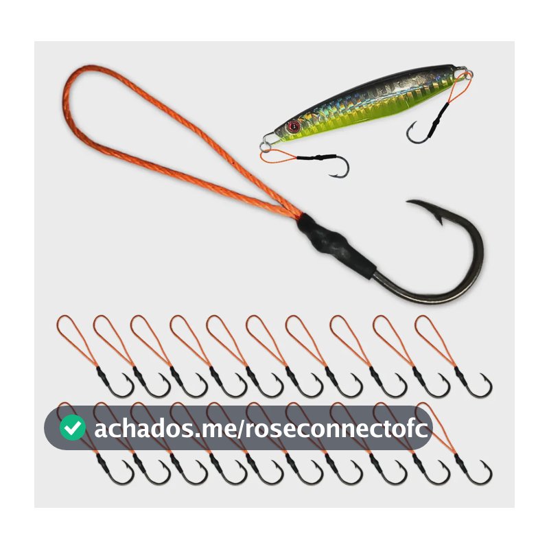 Suporte Hook Pesca Jumping Jig Head Isca Anzol Kit 20un Grande