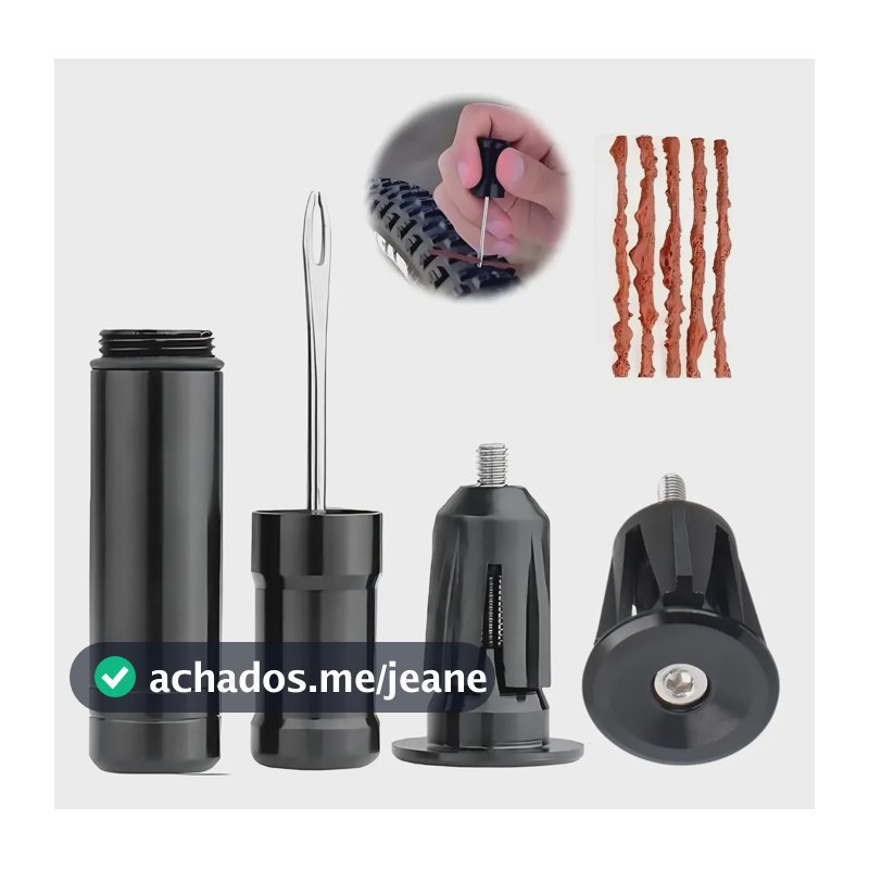 Kit Reparo Macarrão Pneu Tubeless Bike C/ Plugs Guidão