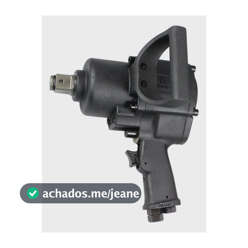 Chave Parafusadeira Impacto Pneumática Eixo De 1 Pol Fortg Preto
