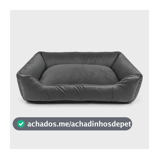 Cama Pet Confortável Fofa Média 70x50 Durável Extra Macia Chumbo