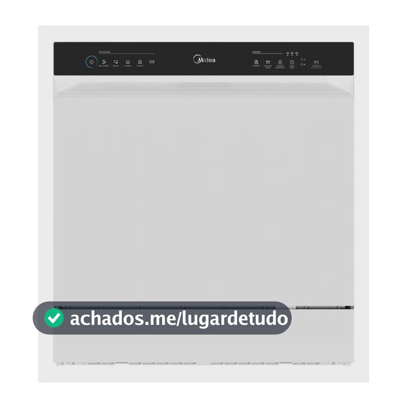 Lava Louças 8 Serviços Branco Touch Plus Midea