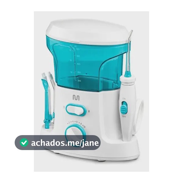Irrigador Oral Clearpik Family 600ml Bivolt Com 5 Bicos Para Limpeza Profunda De Aparelhos Ortodônticos Implantes E Gengivas - HC037