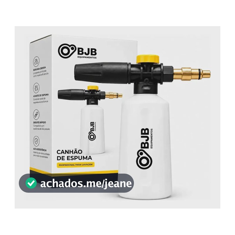 Snow Foam Canhão 500ml P/ Karcher Compacta 1500psi 1400w Preto E Branco 220v
