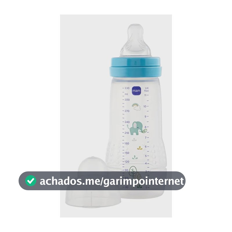Mamadeira Easy Active Bico 4m+ Azul 330ml - MAM