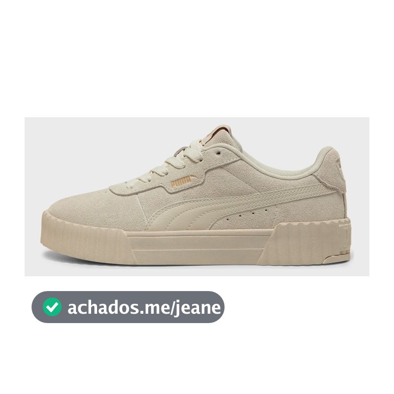 Tênis Feminino Carina 3.0 Casual Classico Original Puma Off-white Liso 38