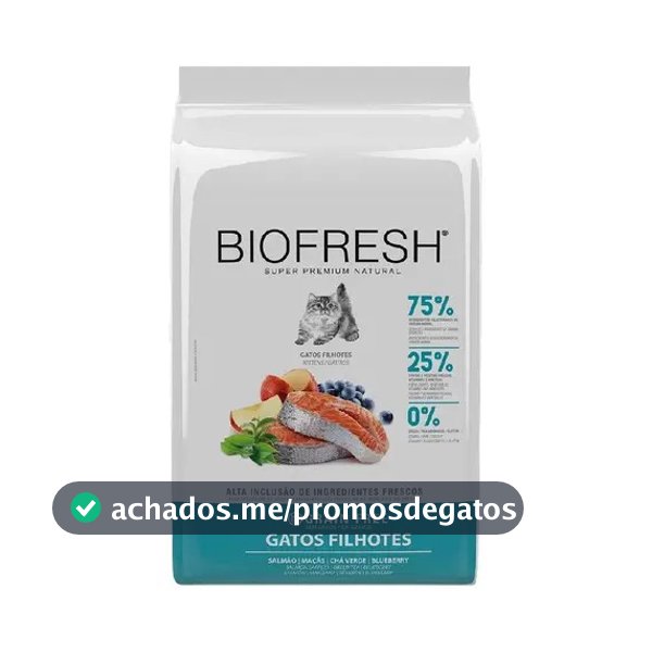 Ração Seca Gato Filhote Salmão 1,5kg Biofresh Super Premium