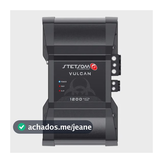 Modulo Stetsom 1200 Vulcan 1200w Rms 1canal Som Automotivo