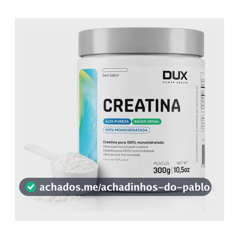Creatina Dux Nutrition em pó Sem sabor x 300g