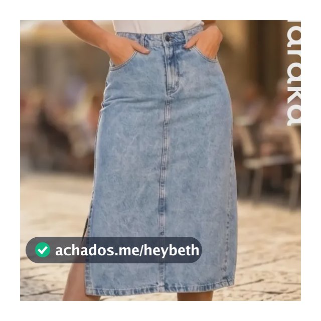 Saia Jeans Feminina Longa Midi Evangélica Cintura Alta