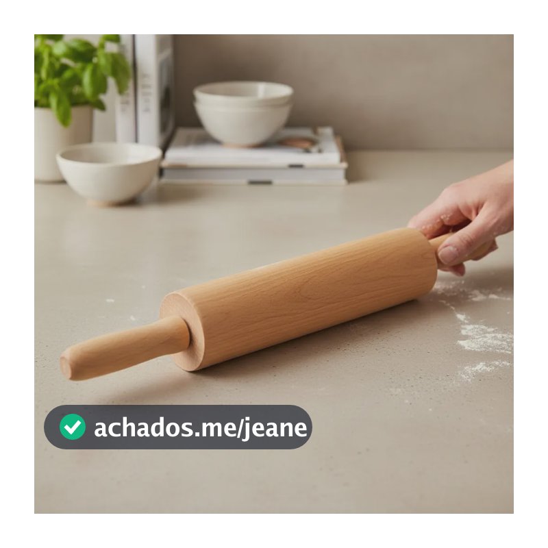 Rolo De Massa Para Cozinha Amassador De Pizza Pão E Massas Marrom