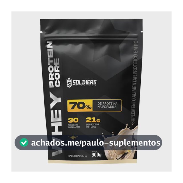 Whey protein Soldiers Nutrition em pó sabor Baunilha x 900g