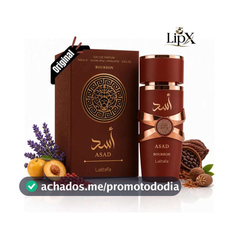 Perfume Árabe Asad Bourbon 100ml Lipx