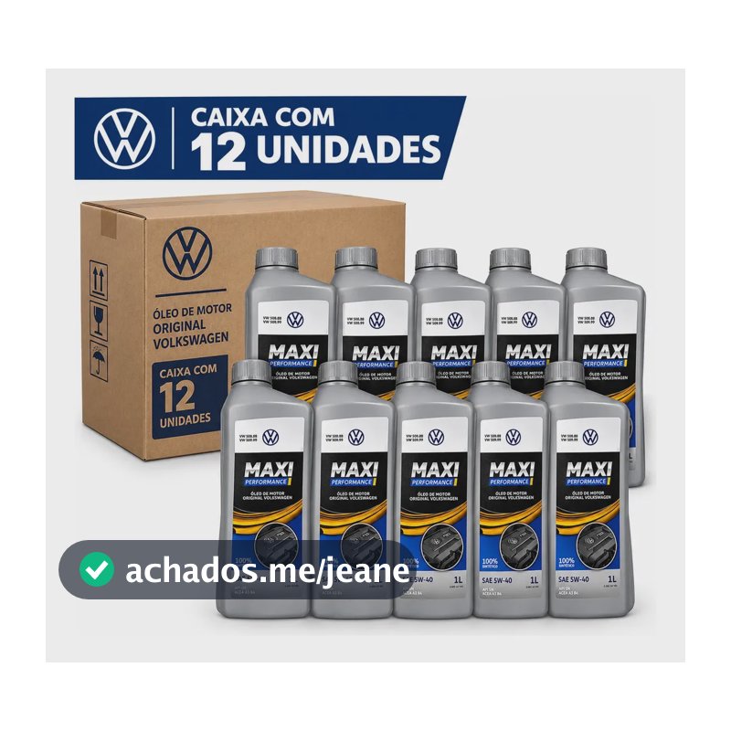 Caixa 12 Litros Óleo 5W40 VW Original Maxi Performance