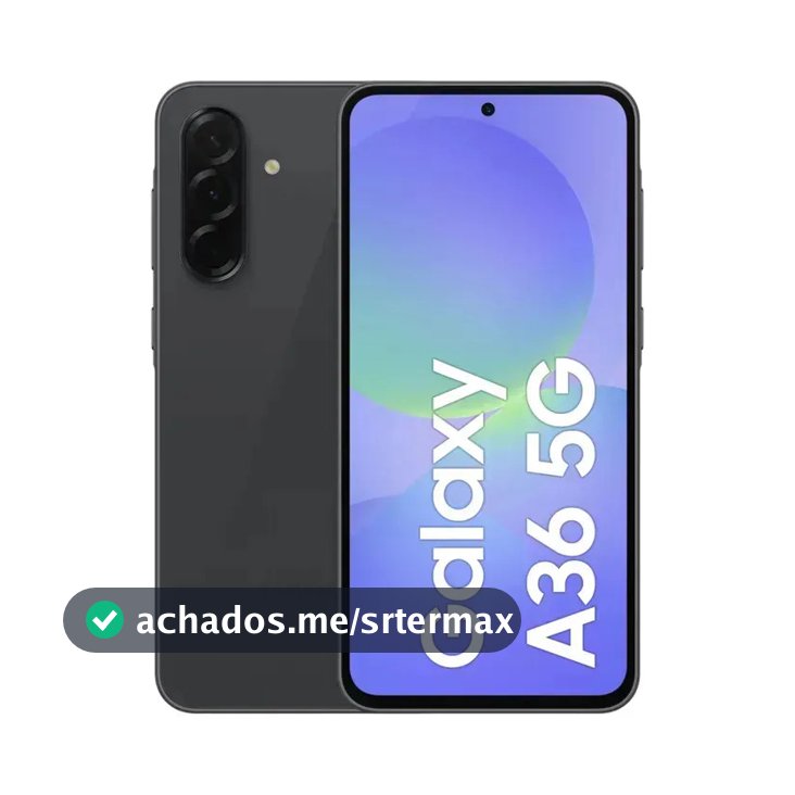 Smartphone Samsung Galaxy A36 5g 128gb 6gb Ram Câmera Tripla De Até 50mp Selfie De 12mp Ip67 Super Amoled 6.7'' Nfc Recursos Ai Android E Segurança Snapdragon - Preto