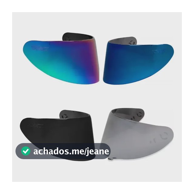 Viseira Capacete Axxis/asx Eagle/draken/city Antirrisco Segment V18b