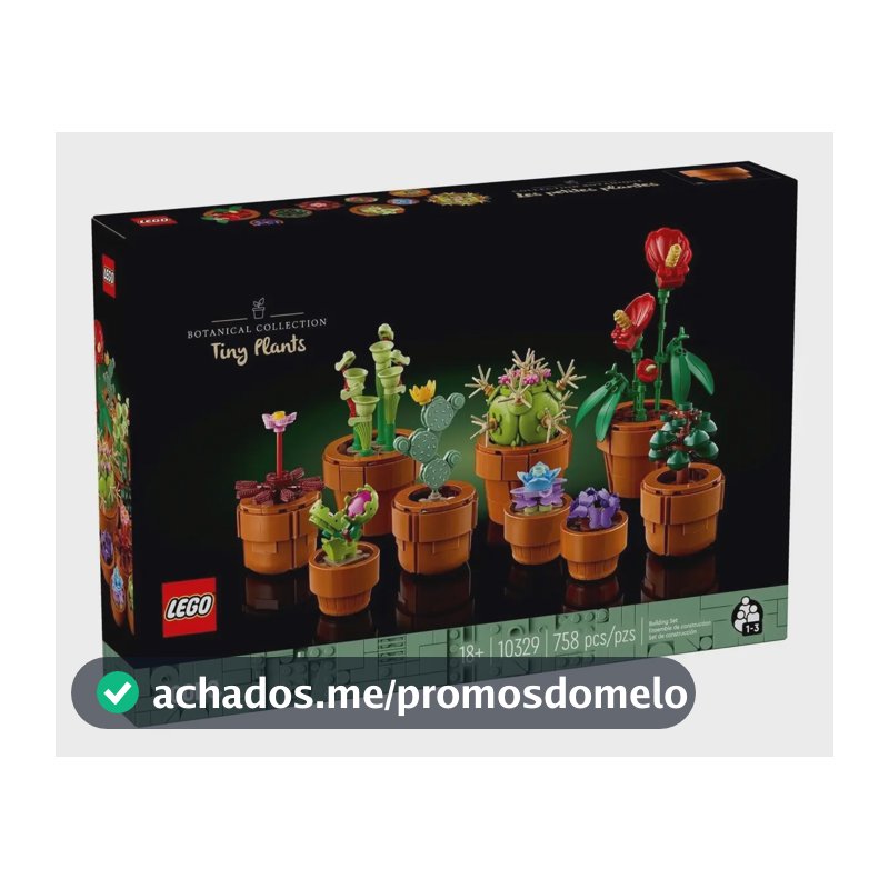Lego Botanical Collection 10329 Plantinhas - Quantidade de peças 758