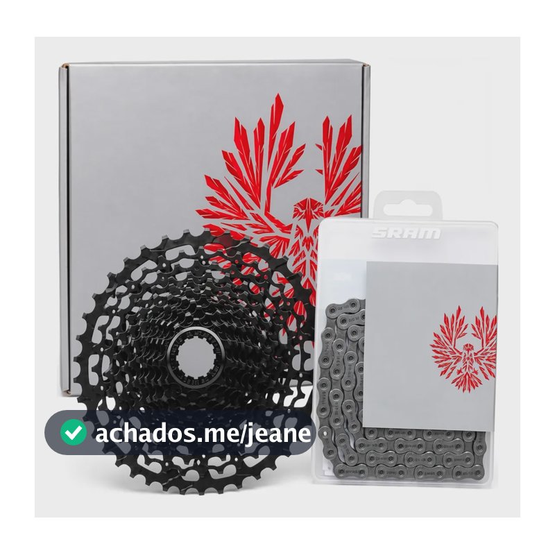 Cassete 11-50 Pg 1230 + Corrente Sram Nx Eagle 12v Preto 11 50
