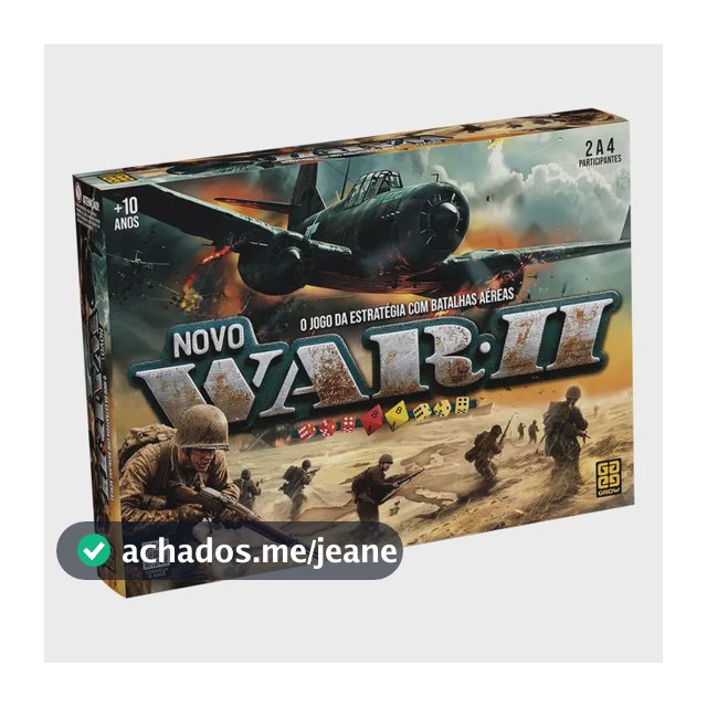 Jogo de Tabuleiro - Nova Edição - War II - Grow - 4754