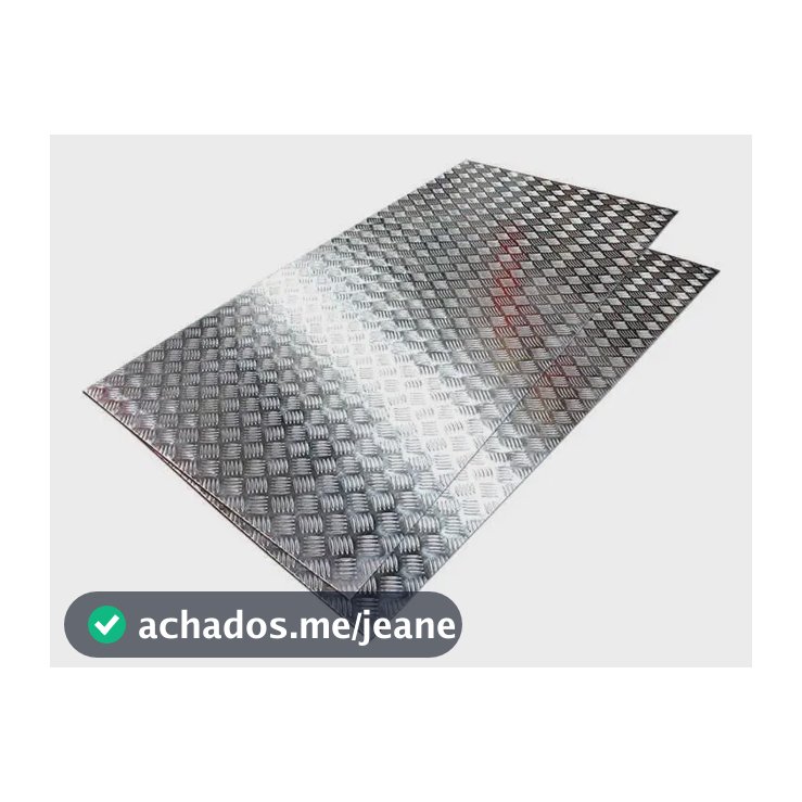 Chapa Piso Ônibus Alumínio Xadrez 1,25 X 1,0 M X 1.20 Mm Esp
