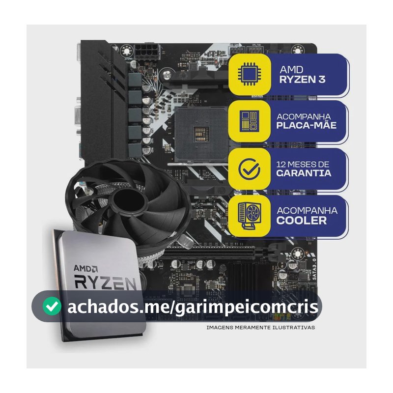 Kit Upgrade Gamer Mcl, Amd Ryzen 3 3200g, A320m