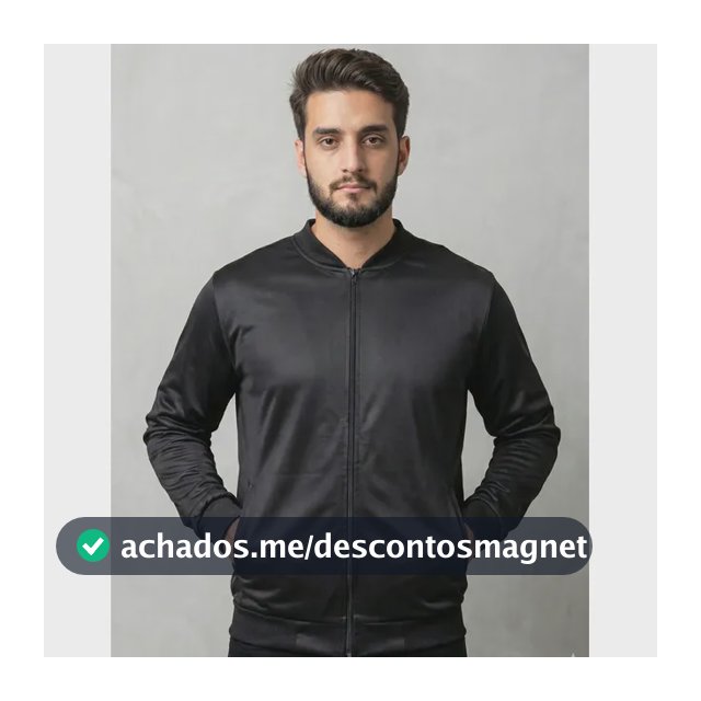 Jaqueta Masculina Bomber Chimpa Com Zíper E Bolsos
