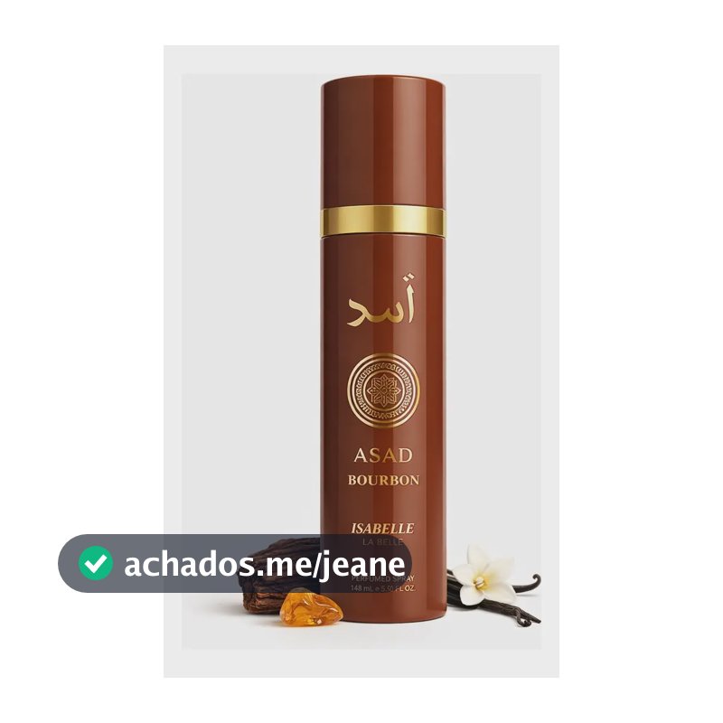 Perfume Bodysplash Árabe Asad Bourbon 300ml Isabelle