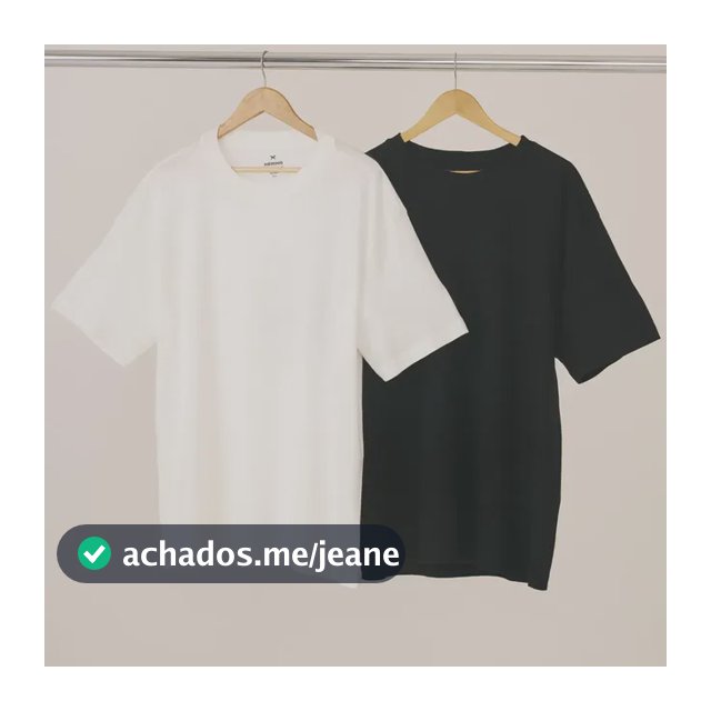 Kit Com 2 Camisetas Masculinas Básicas Relaxed Hering