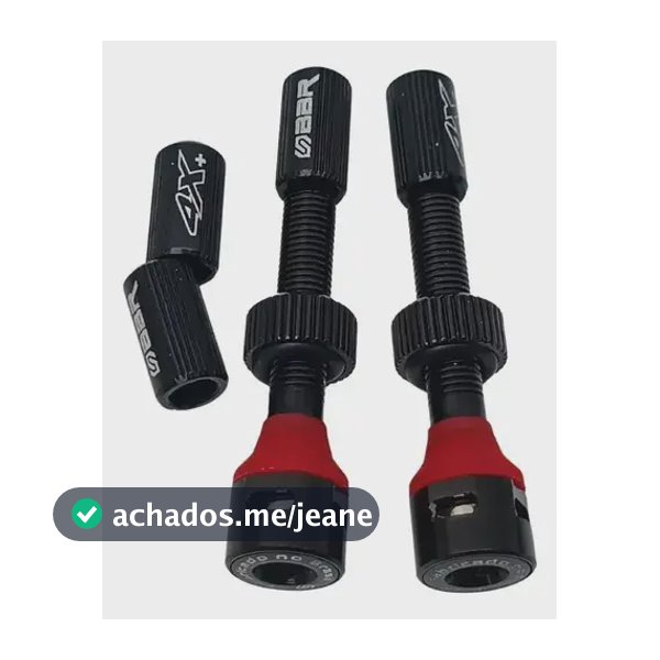 Válvula Bico Tubeless Bike Mtb Bbr 4 Vezes + Vazão 48mm Preto/vermelho