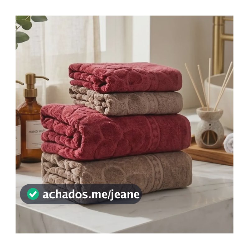 Jogo De Toalha Banhão 100% Algodão 400g Grossa Macia Felpuda Carmim/castanho Floral