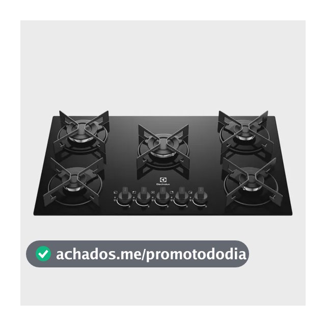 Cooktop 5 Bocas a Gás Electrolux Mesa de Vidro Efficient Grade de Aço Fosco (KE5GR) Bivolt