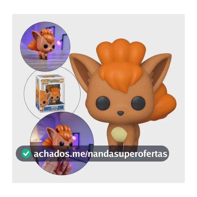 Vulpix Boneco Funko Pop Serie Pokemon Colecionavel Original