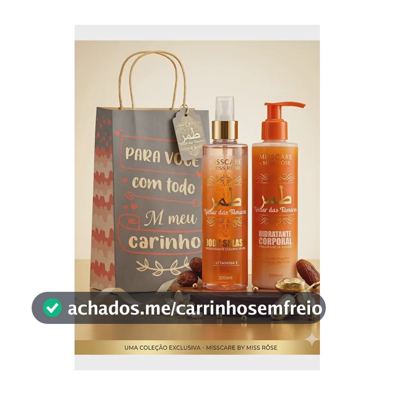 Kit Presente Body Splash + Hidratante Árabe Feminino