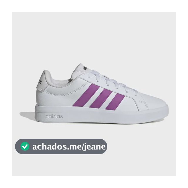Tênis Feminino Grand Court Base 3.0 adidas Branco Liso 34 Br