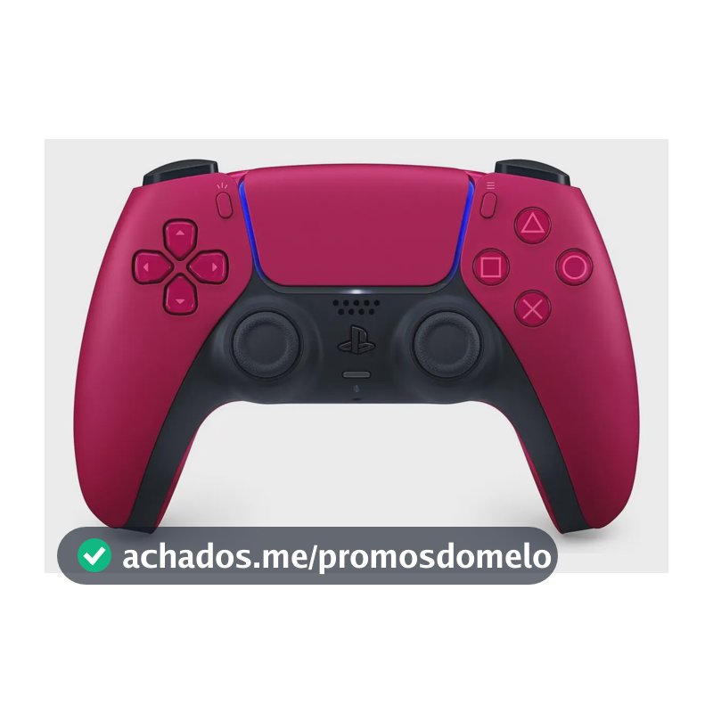 Controle joystick sem fio Sony PlayStation DualSense Wireless Controller PS5 cosmic red