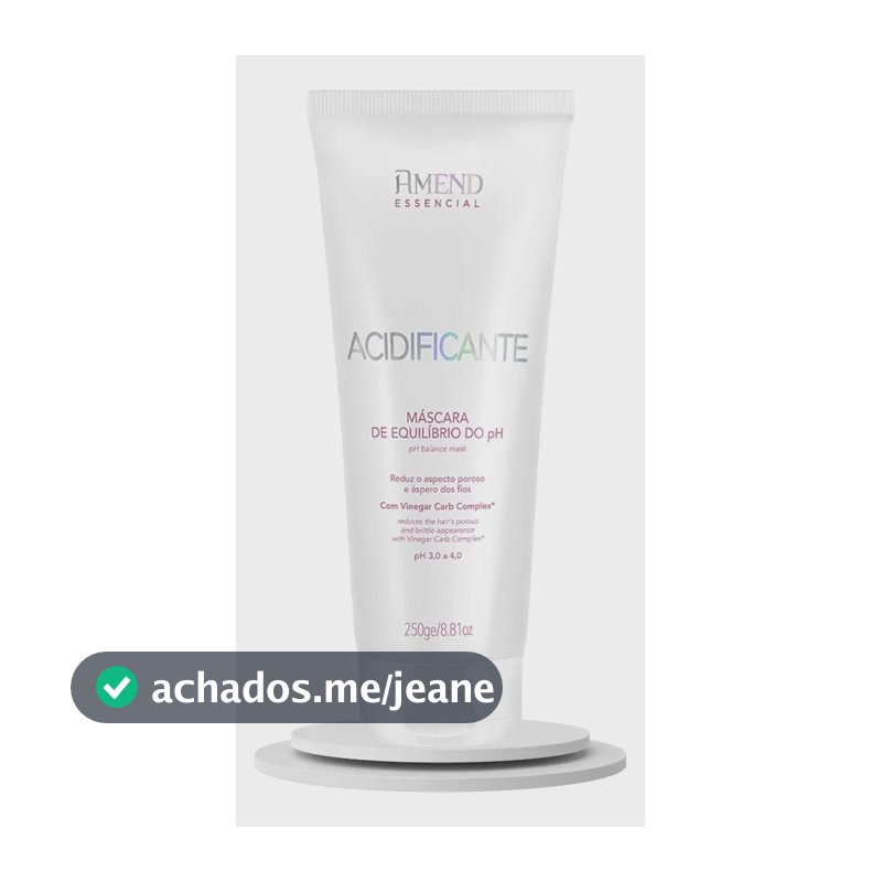 Máscara Acidificante Amend Equilíbrio Ph Antifrizz 250g