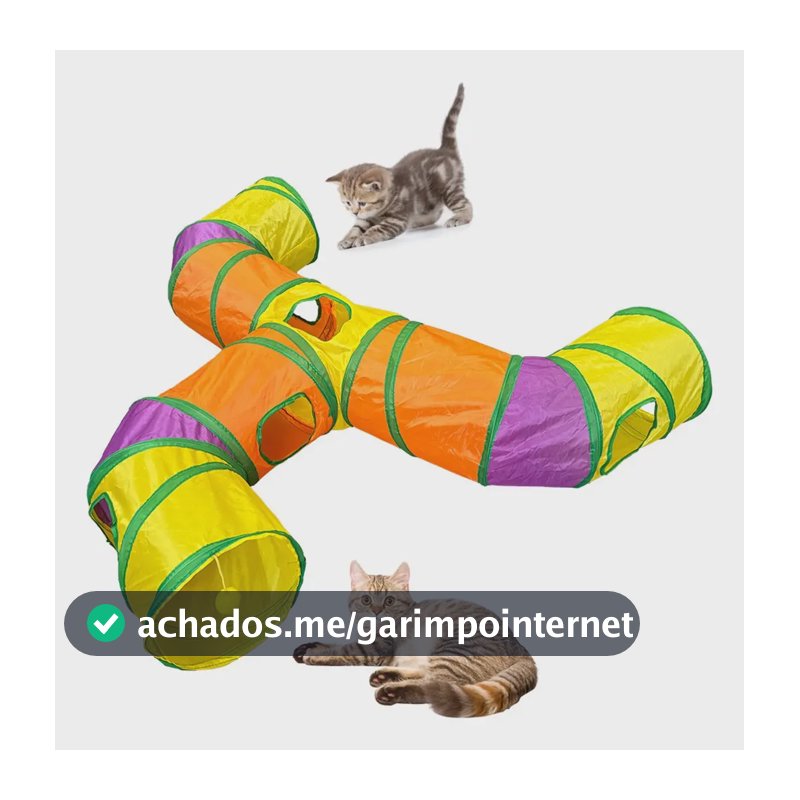 Brinquedo Túnel Para Gato, Brinquedo Interativo Pet