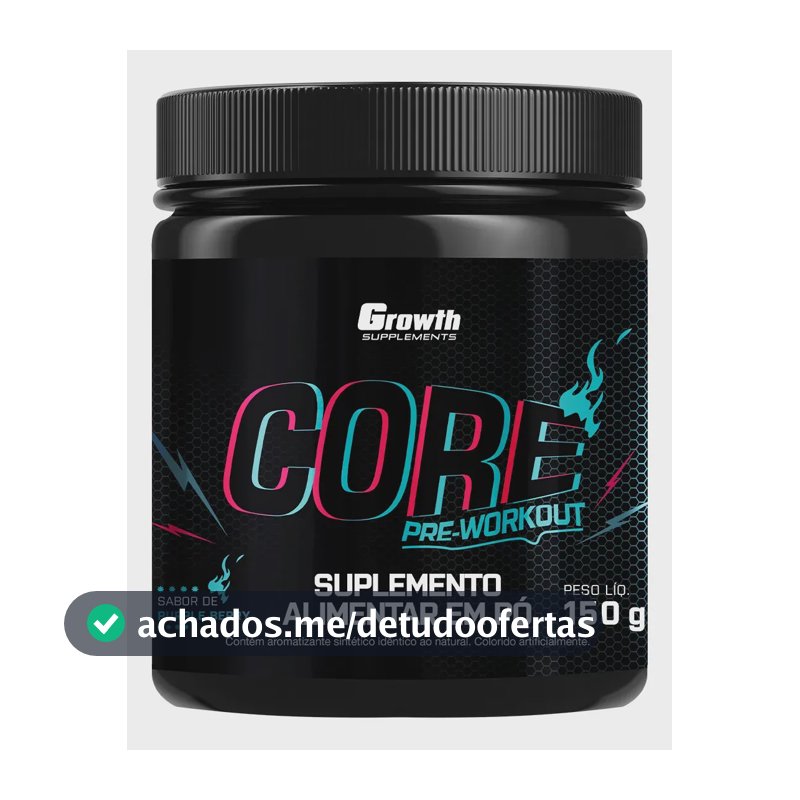 Pré Treino Core 150g Growth Supplements Purple Berry