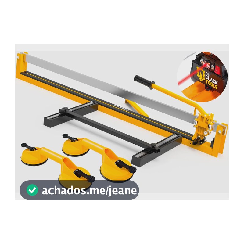 Kit Cortador Riscador Piso Porcelanato Manual + 2 Ventosas