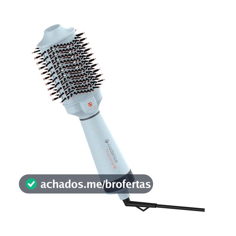 Escova Cadence Secadora Alisadora Volumizadora Esc710-biv Cinza