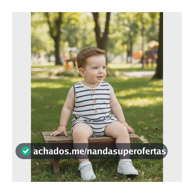 Romper Macacão Bebê Menino Listrado Algodão Botões Verão