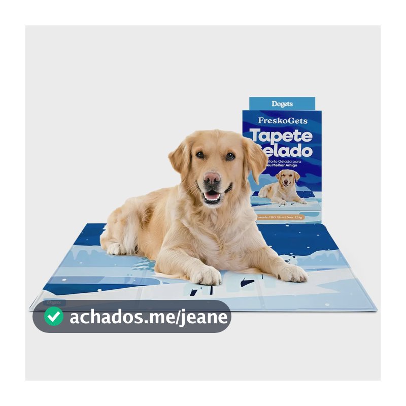 Tapete Colchão Refrescante Gelado Para Cachorro Pet Grande Tapete Gelado Gato 110x70cm Dogets
